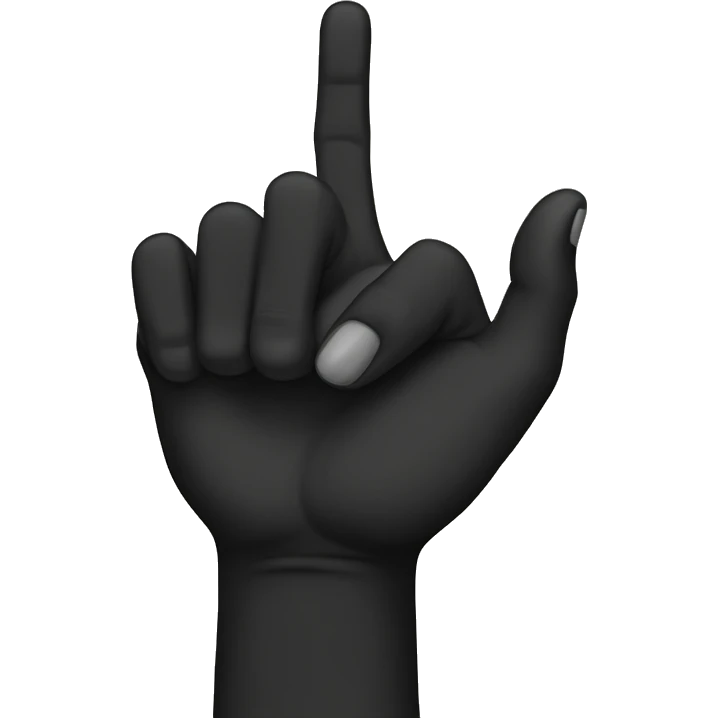 one fairskinned hand holding another black skinned hand’s index finger emoji