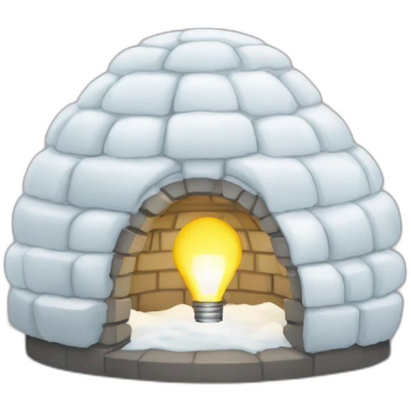 igloo idea bulb emoji