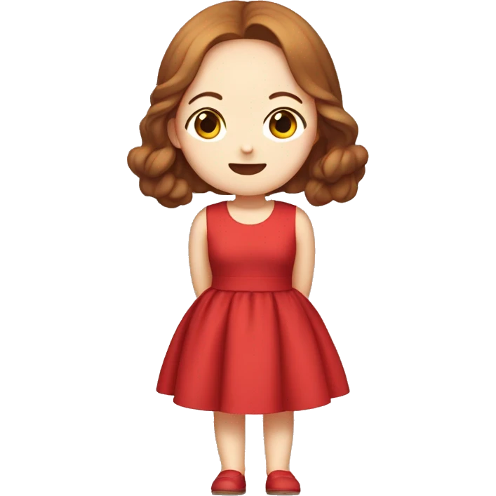 Chaewon wearing red dress emoji
