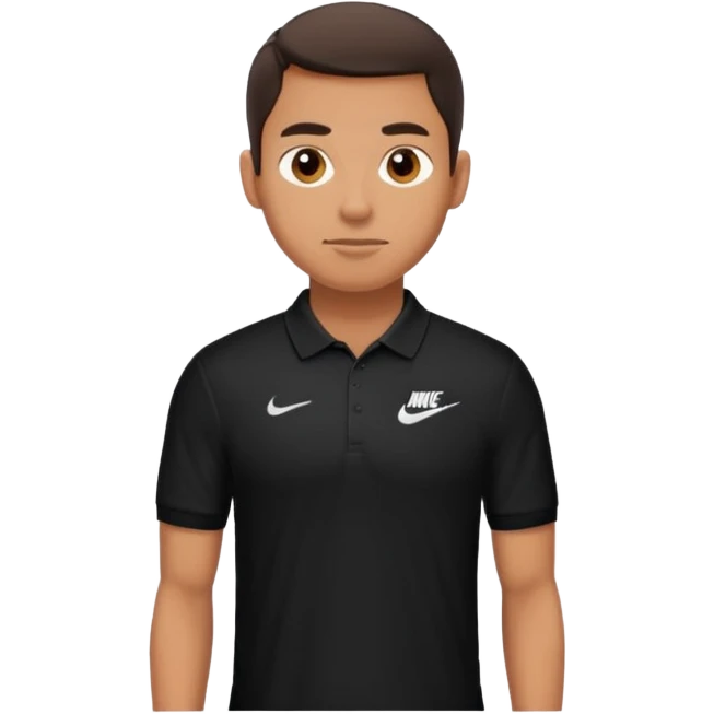 Hombre con cuellito nike emoji