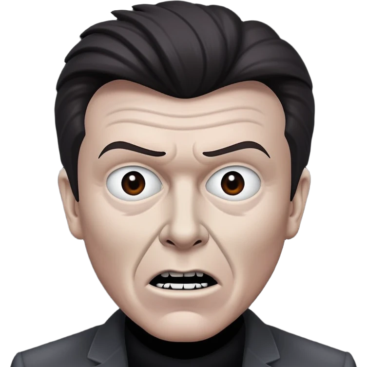 Rick Astley but he is gray as hell, the background is pitch black, he blends in with the pitch black background very well,he looks like he’s hiding in the shadows, his face is [UNKNOWN] but he may have a cursed devious evil killer face, and he may even be a killer emoji