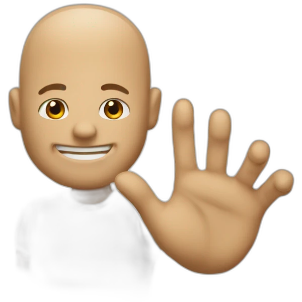 Main avec un doigts baissé emoji