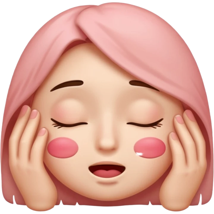 normal blushing emoji closing eyes in embarrassment emoji