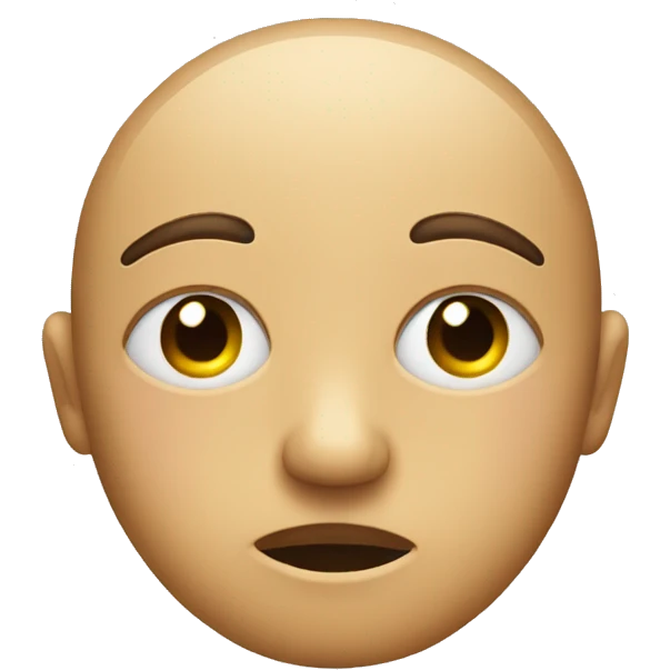 blank face emoji with one eye closed and other eye half shut emoji