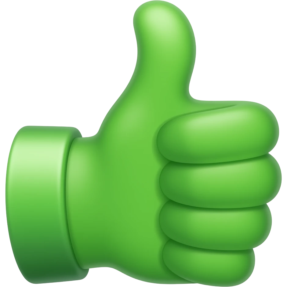 un visto bueno verde emoji