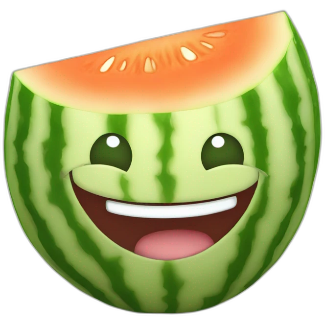 happy rock melon emoji