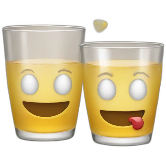 Cheers with 2 shot glasses emoji