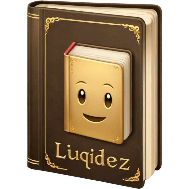 genera un libro que en la portada diga " liquidez" emoji