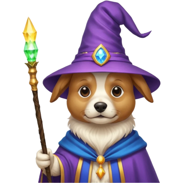 Dog wizard emoji