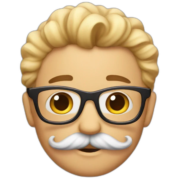 pompis con bigote emoji