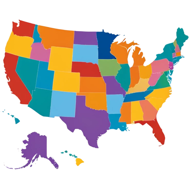a map of the United States emoji