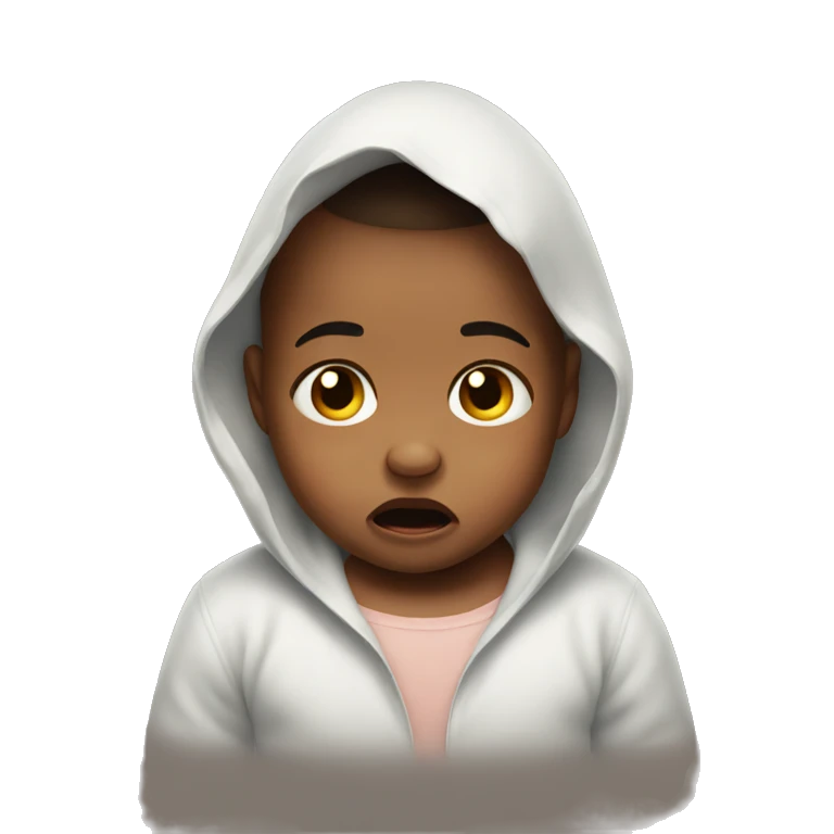 Baby crying  emoji