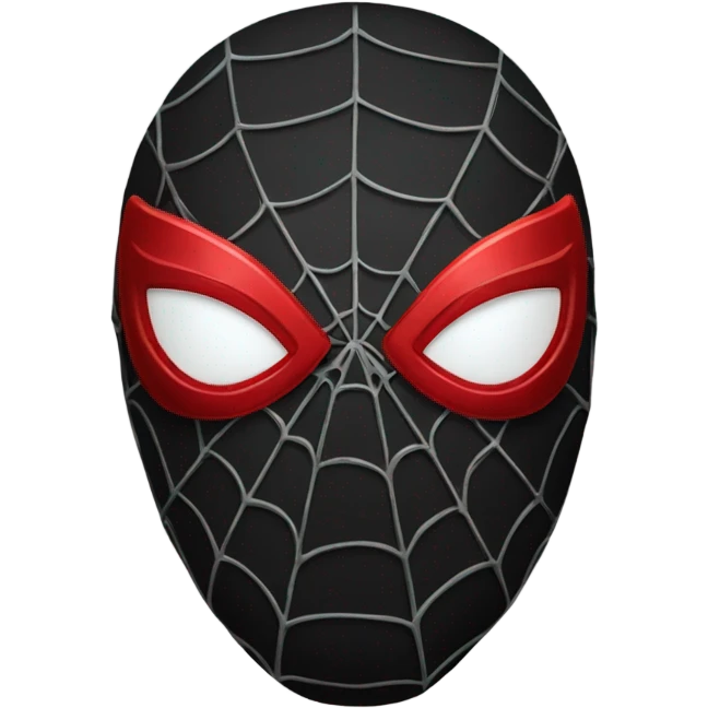 Black Spider - Man Mask emoji
