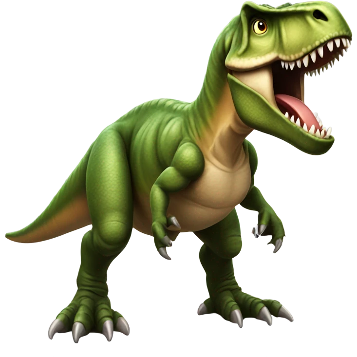T-Rex with massive arms emoji