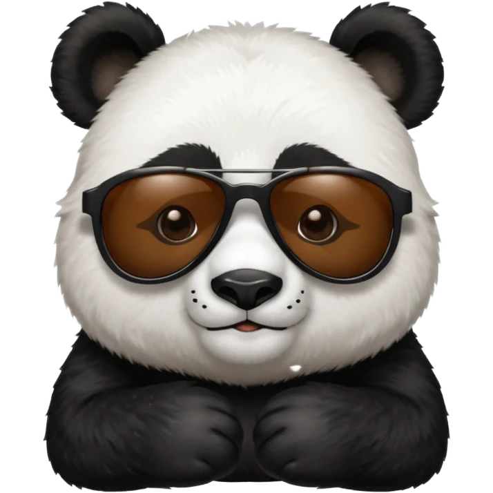 panda portrait with sunglasses emoji