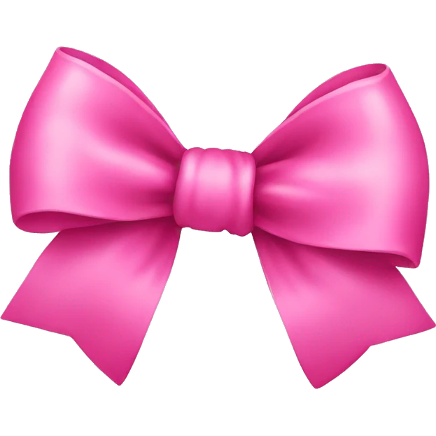 pink bow emoji