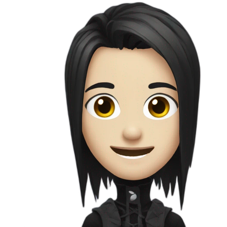 happy-goth emoji