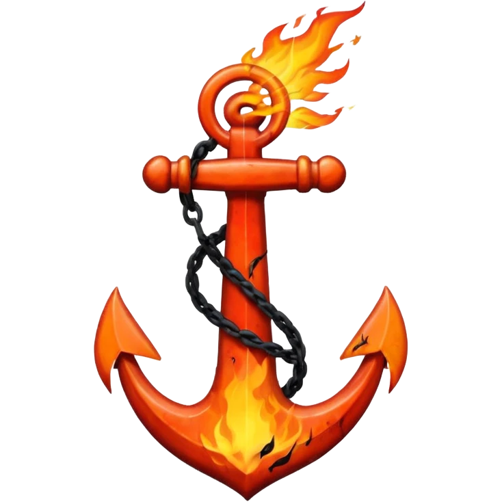 Anchor and fire emoji