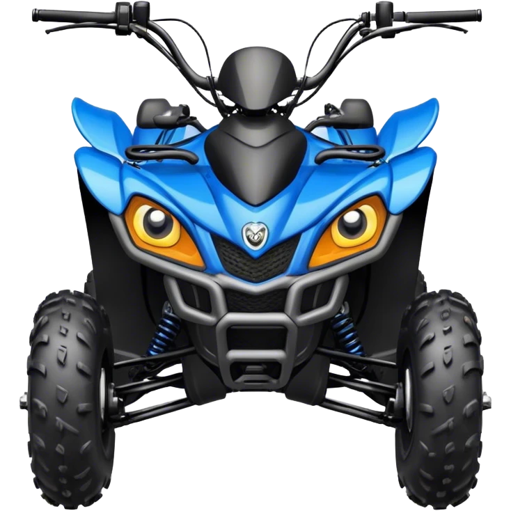 atv quad banshee front with a smile and eyes emoji