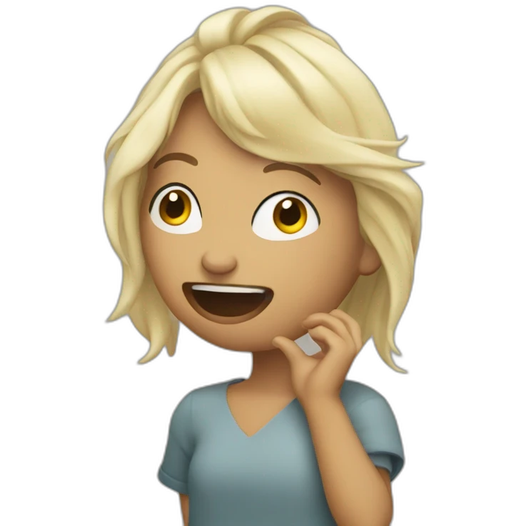 Billie Eillish singing emoji