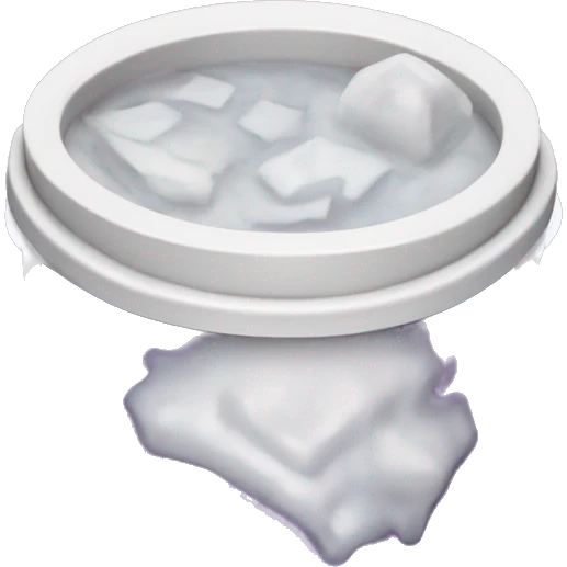 Double styrofoam cup with purple juice and ice in it emoji