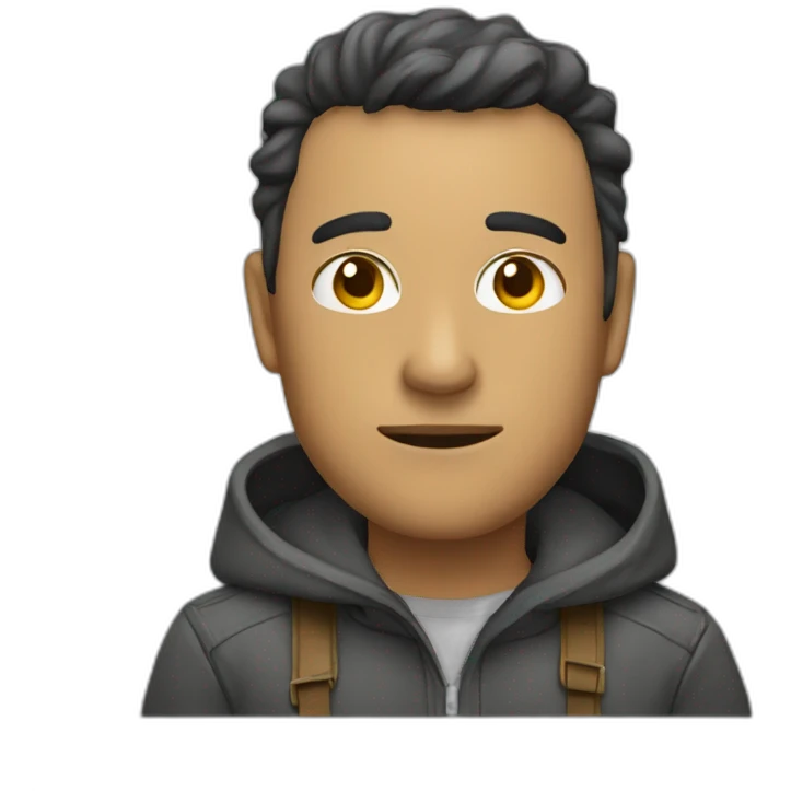 persona usando solucion salina emoji