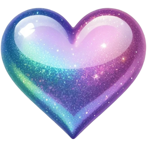 glitter heart emoji