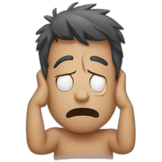 stressed emoji