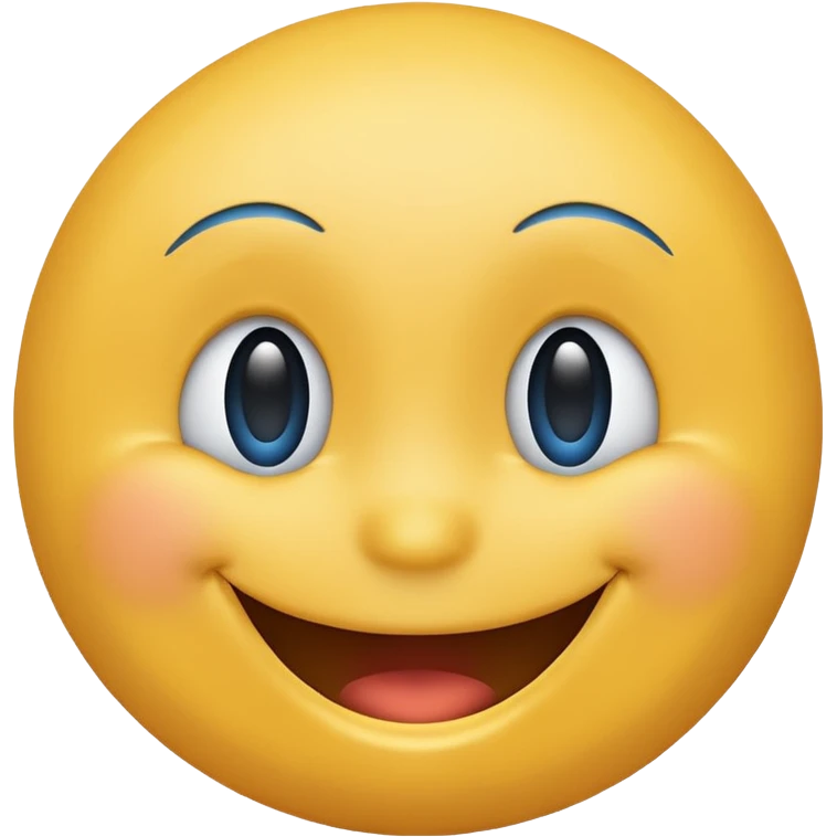 happy smiliee with blue color emoji