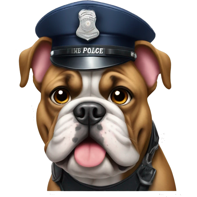 bulldog ingles police emoji
