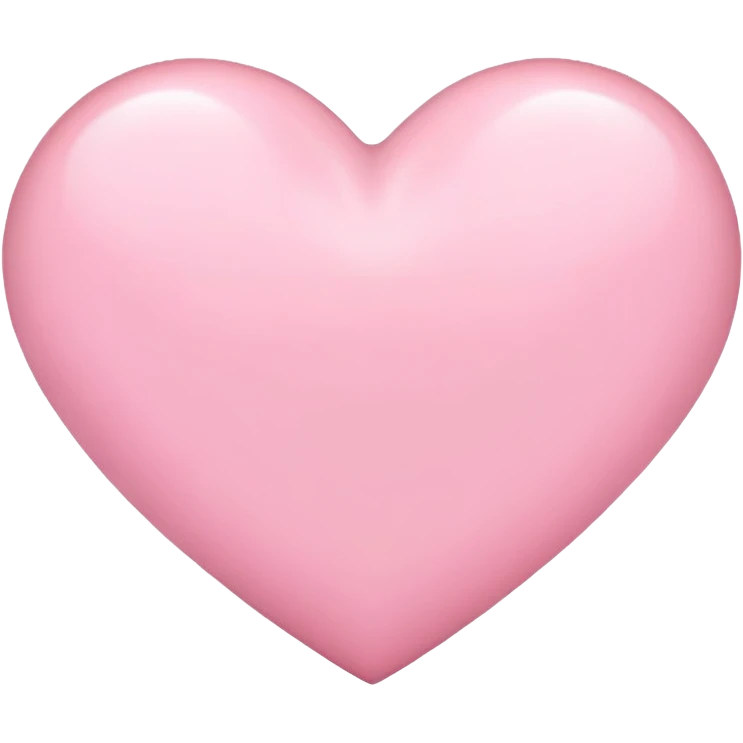 Light pink heart  emoji