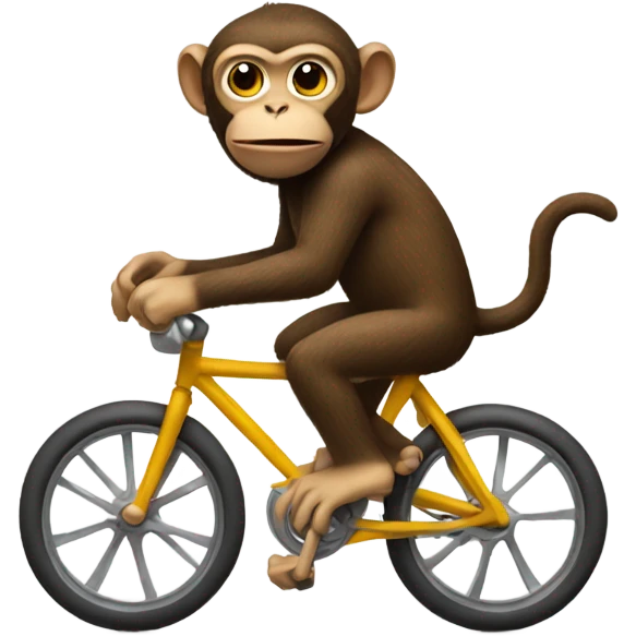Monkey riding a bike  emoji