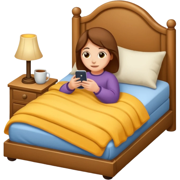 Snuggle in bed emoji