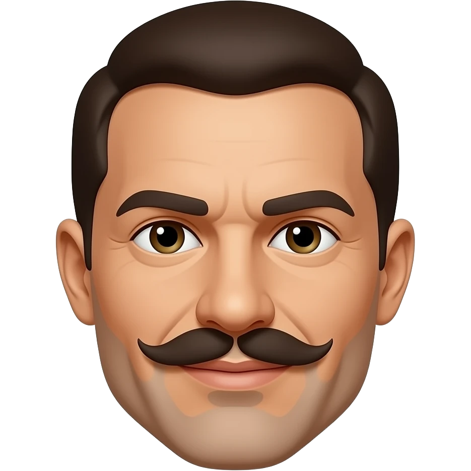 Court hummer with face and mustache emoji