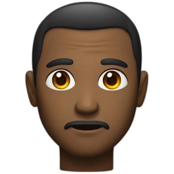 Staring man emoji