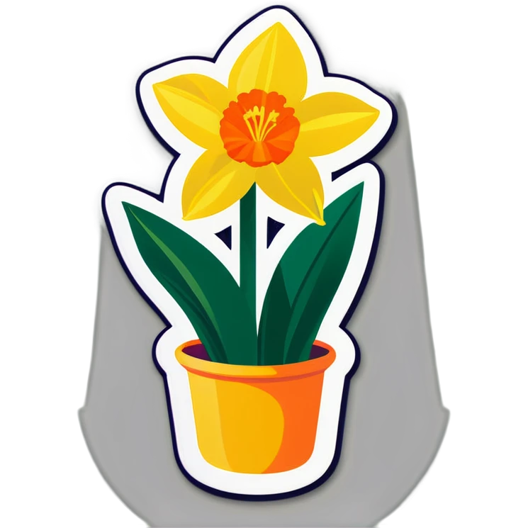 Daffodil tulip crocus playing in the sun emoji