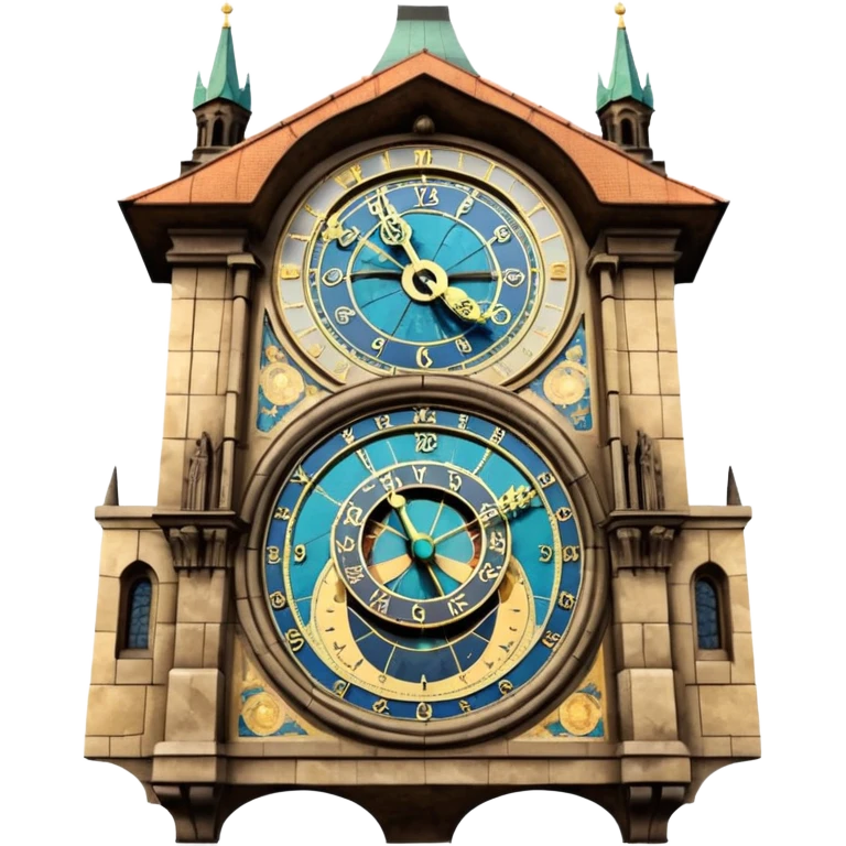 astronomical clock tower prague emoji