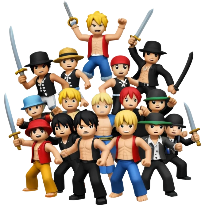One piece vs rivals from roblox emoji
