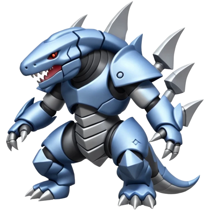 Steelix-Lairon-Aggron-Genesect-fusion emoji