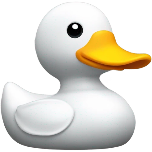 simple rubber duck from side view emoji