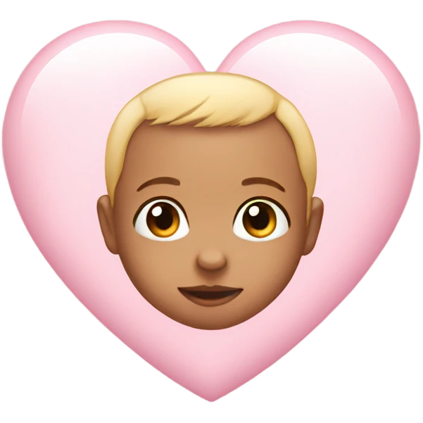 Baby pink heart  emoji