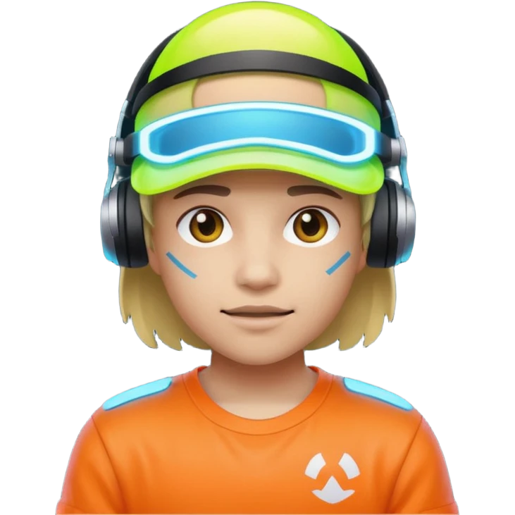 Neon Visor Gamer emoji