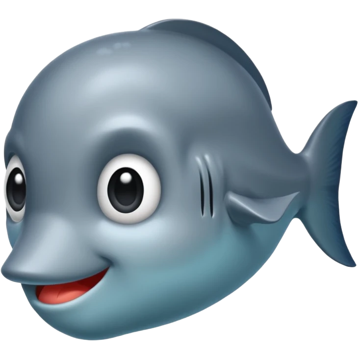 the side view of the head of the bloop emoji