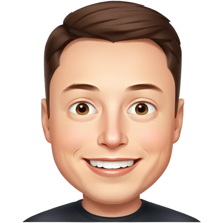 Elon Musk's Face emoji