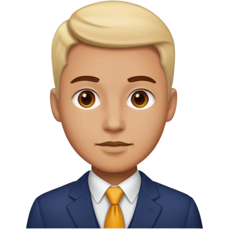 Saturan  image in professional look emoji