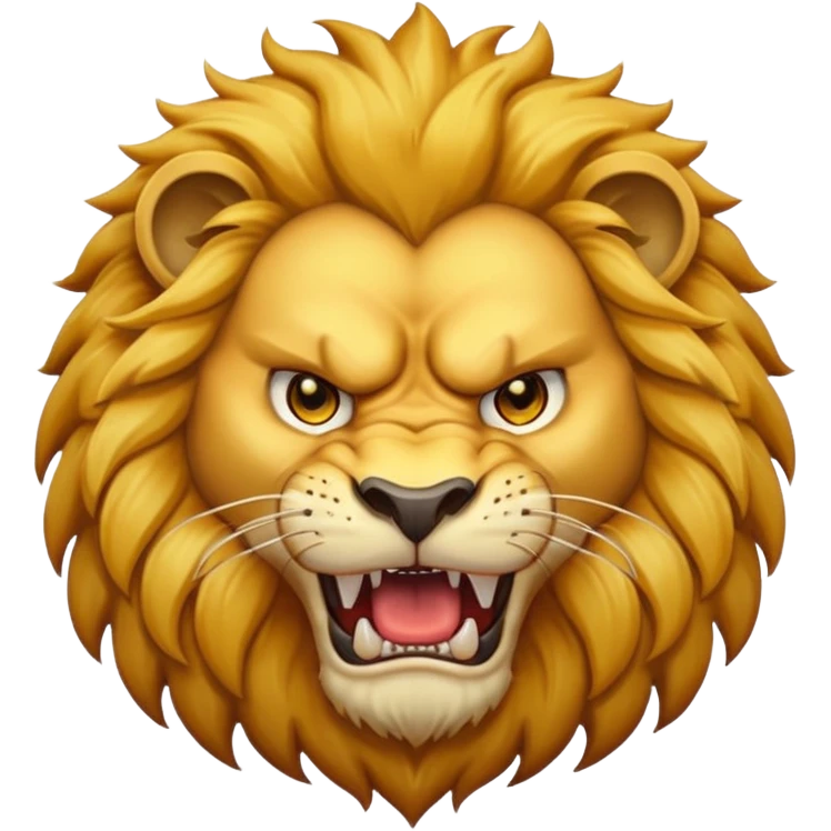 Angry lion emoji