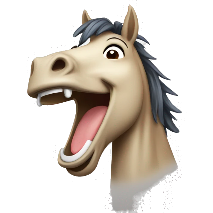 laughing horse emoji