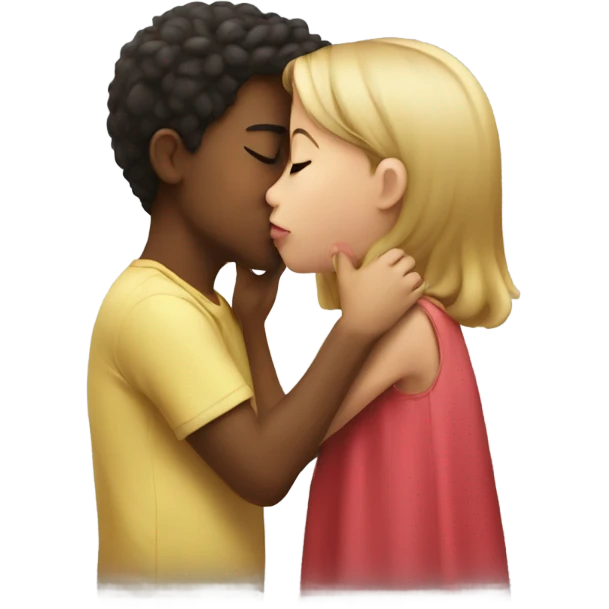 Kid kissing  emoji