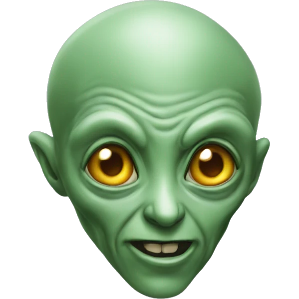 Alien i solstol emoji