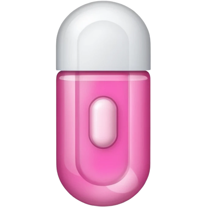 pink medication capsule emoji